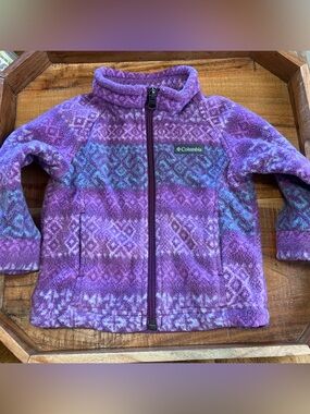 Columbia Baby Girl Fleece Purple Jacket 6-12 months